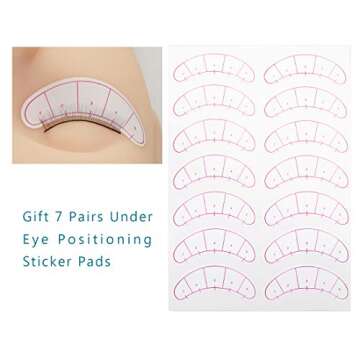 OBEYA 25 Pairs Self-Adhesive Training Lashes for Experts