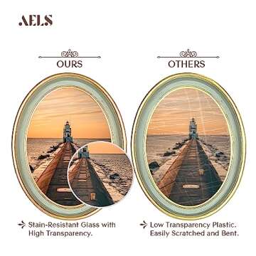AELS Vintage Picture Frame, 5x7 Elegant Design
