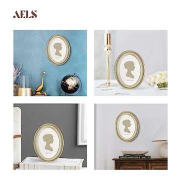 AELS Vintage Picture Frame, 5x7 Elegant Design