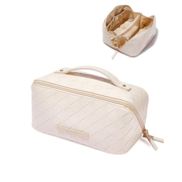 EACHY Travel Makeup Bag - Stylish & Spacious Organizer