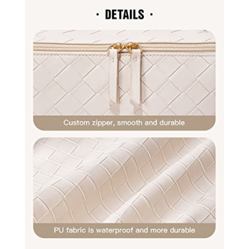 EACHY Travel Makeup Bag - Stylish & Spacious Organizer