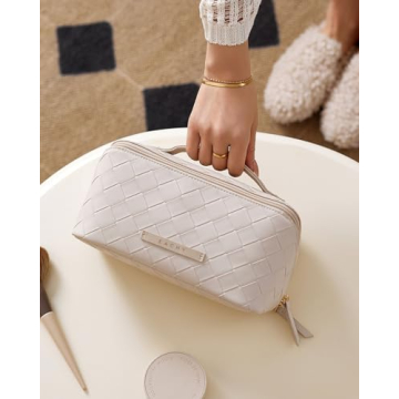 EACHY Travel Makeup Bag - Stylish & Spacious Organizer