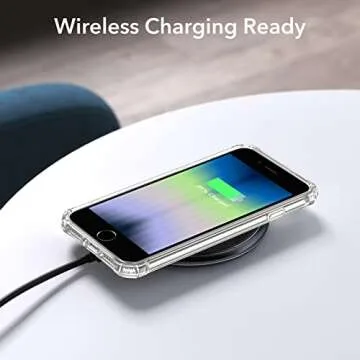 ESR for iPhone SE (2022) Case, iPhone SE (2020) and iPhone 8, Military-Grade Protection, Shock-Absorbing Corners, Yellowing-Resistant Back, Phone Case for SE 3/2, Air Armor Case, Clear