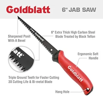 Goldblatt 6-inch Jab Saw Heavy-Duty, Versatile Cutting Tool