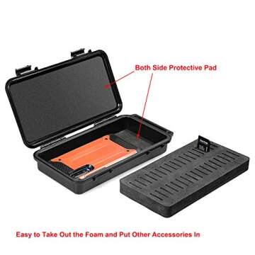 AxiGear 34-Slot SD Card Holder Hard Case Holds SD/SDHC/SDXC/SDUC Memory Cards (NOT miniSD or microSD)