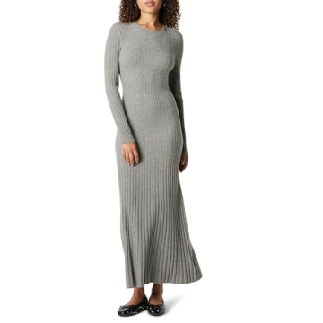 The Drop Women’s Ashlyn Ribbed Sweater Maxi Dress - Stylish Comfort