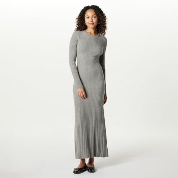 Stylish Ashlyn Ribbed Sweater Maxi Dress for Women