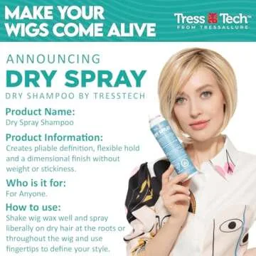 TressTech Dry Spray Wig Treatment System - 3 Pack