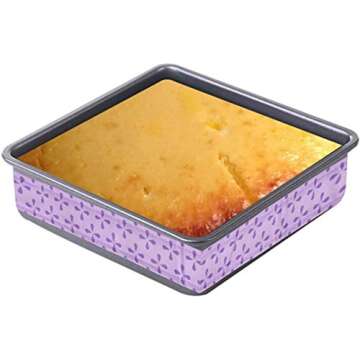 4 Pack Bake-Even Strips, Thick Cotton Absorbent Bake Even Strip, Keep Cakes More Level and Prevents Crowning with Cleaner Edges, for Home Kitchen Bake Cake Strips