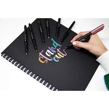 Zebra Metallic Brush Pen Set - Vibrant Assorted Colors 3 Count