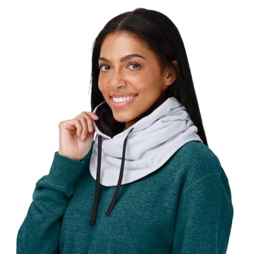 FOCO Philadelphia Eagles NFL White Drawstring Hooded Gaiter