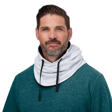 FOCO Philadelphia Eagles NFL White Drawstring Hooded Gaiter