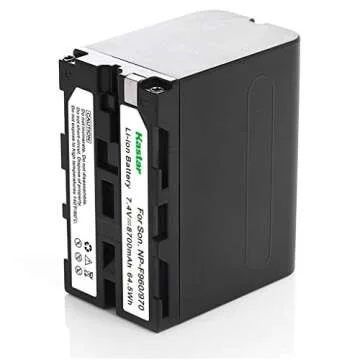 Kastar Fast Charger + 3 Battery for Sony NP-F970 NP-F960 F970 F960 F975 F950 and DCR-VX2100 HDR-AX2000 FX1 FX7 FX1000 HVR-HD1000U V1U Z1P Z1U Z5U Z7U HXR-MC2000U FS100U FS700U and LED Video Light