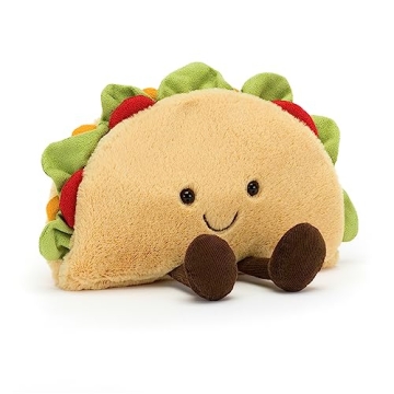 Jellycat Amuseables Taco 6.5" Stuffed Toy | Unique Gift