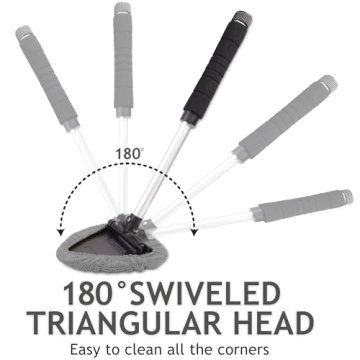 TAKAVU Car Window Cleaning Tool for Crystal-Clear Glass