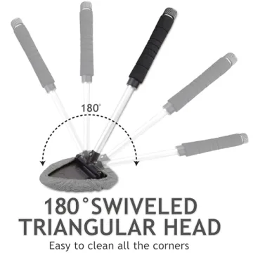 TAKAVU Car Window Cleaning Tool for Crystal-Clear Glass