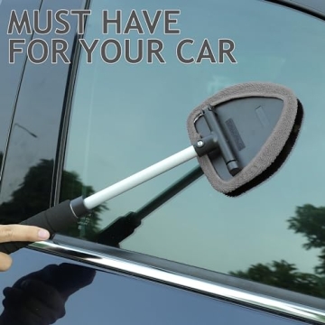 TAKAVU Car Window Cleaning Tool for Crystal-Clear Glass