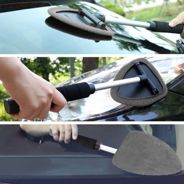 TAKAVU Car Window Cleaning Tool for Crystal-Clear Glass