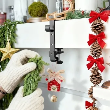 Acrridi Adjustable Stocking Hangers for Mantel - 4 Pcs