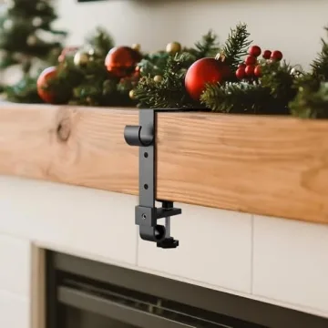 Acrridi Adjustable Stocking Hangers for Mantel - 4 Pcs