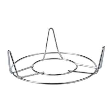 Uxcell a10080600ux0348 Metal Wire Rack Stand Kitchen Cookware Steamer 5 5/8 Inch