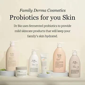 Dr.Bio Eco All-in-One Cleanser, Face & Body Wash for Sensitive Skin with Ceramide, Probiotics & Cica...