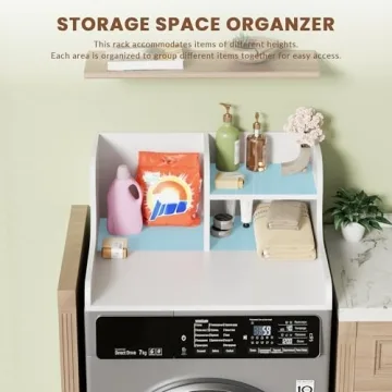 DTK Washer Dryer Countertop with Shelf Single - Modern Design