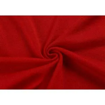 AAMILIFE Women's 3/4 Sleeve Cropped Cardigans Sweaters Jackets Open Front Short Shrugs for Dresses Red XL