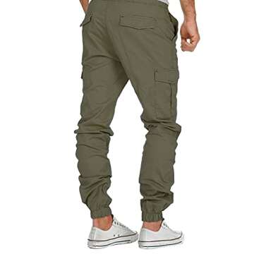 Men's Cargo Sweatpants - Comfortable Tapered Joggers
