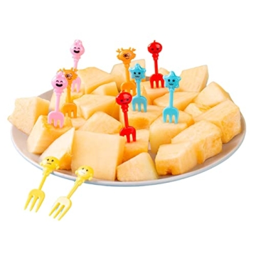 Animal Food Picks for Kids, Fun Bento Picks, Cute Cartoon Animal Fruit Food Toothpicks, Lunch Bento ...