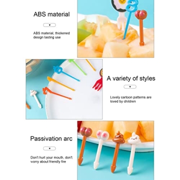 Cute Animal Food Picks for Kids - Fun Bento Picks