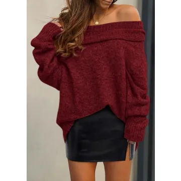 PRETTYGARDEN Women's Off-Shoulder Sweater - Stylish Comfort
