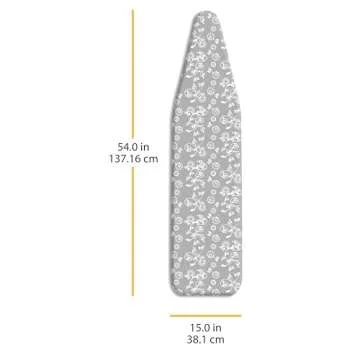 Whitmor Scorch Resistant Ironing Board Cover and Pad - Grey Swirl