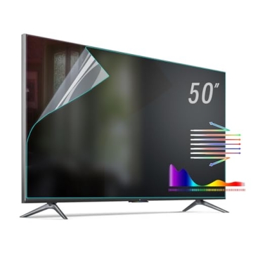 BU TV Screen Protectors - 50 Inch Anti-Glare & Blue Light Filter Film