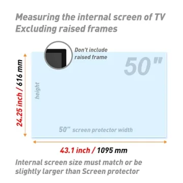 50 Inch Anti-Glare TV Film Protectors | BU