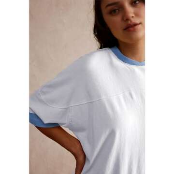 Songling Women’s Casual Loose Fit Summer Tee Shirt XL