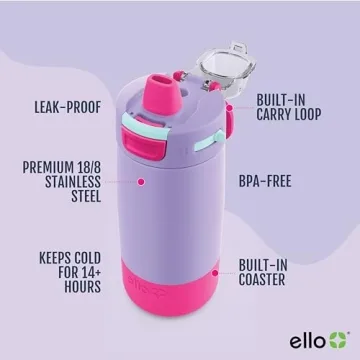 Ello Kids Colby 12oz Insulated Water Bottle for Kids