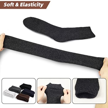 VoJoPi Mens Wool Socks - Thermal Winter Hiking Comfort