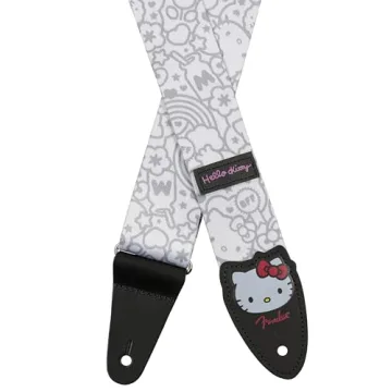 Fender x Hello Kitty White Poly Strap - Fun and Functional 2" Design