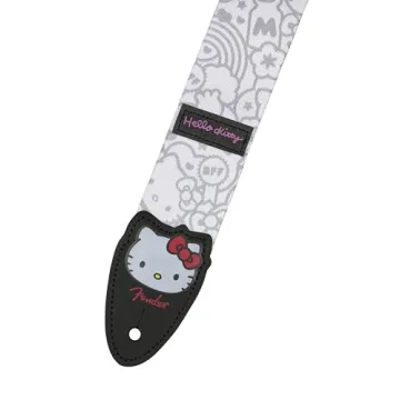 Fender Hello Kitty White Poly Guitar Strap 2 inches