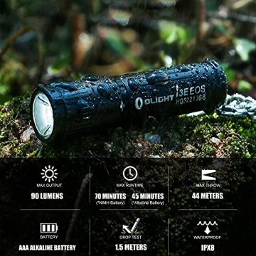 OLIGHT i3E EOS Compact Keychain Flashlight 90 Lumens