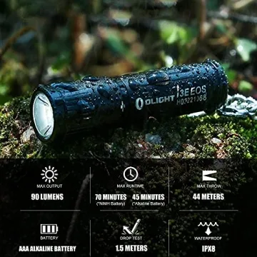 OLIGHT i3E EOS Compact Keychain Flashlight 90 Lumens