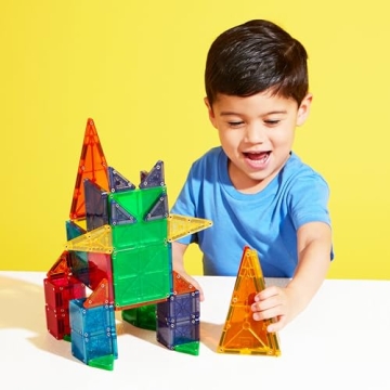 MAGNA-TILES 62-Piece Magnetic Construction Set for Kids
