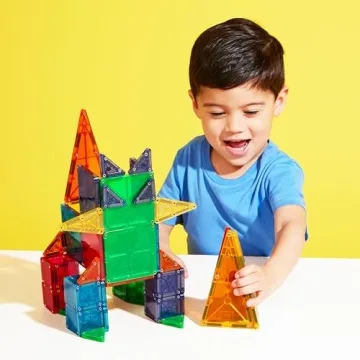 MAGNA-TILES 62-Piece Magnetic Construction Set for Kids