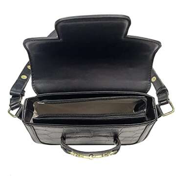 AWST Int'l Snaffle Bit Shoulder Bag- Black