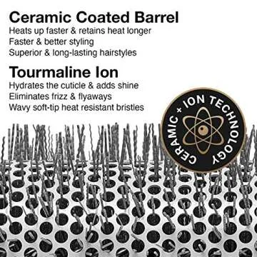 Olivia Garden Round Thermal Hair Brush for Beautiful Hair