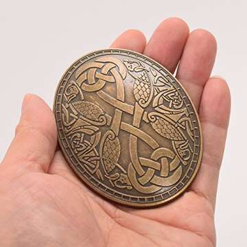 Graceart Medieval Viking Brooch for Costumes and Events