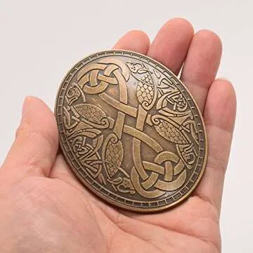 Graceart Medieval Viking Brooch for Costumes and Events