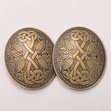 Graceart Medieval Viking Brooch for Costumes and Events