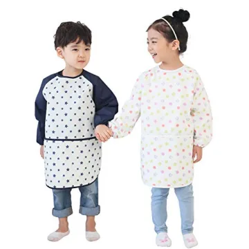 Plie Kids Waterproof Long Sleeve Art Smock for Ages 1-10